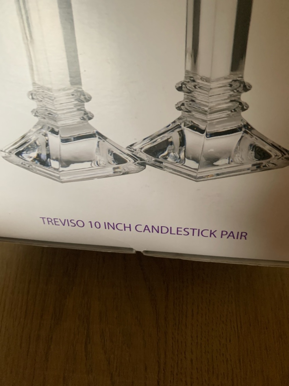Waterford Marquis Clear Crystal Candlestick Pair - Picture 4 of 4